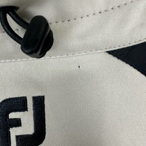 Footjoy Biege Fleece Lined Full Zip Jacket Men’s XL Read - Picture 13 of 14